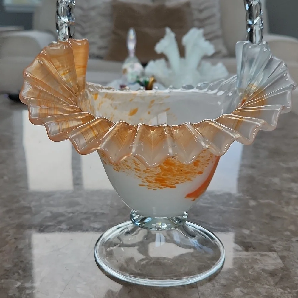 Hand Blown Basket, 11